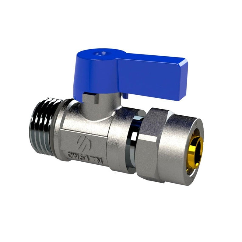 Valve 868010 multi-way pipe 1/2"x16mm male thread