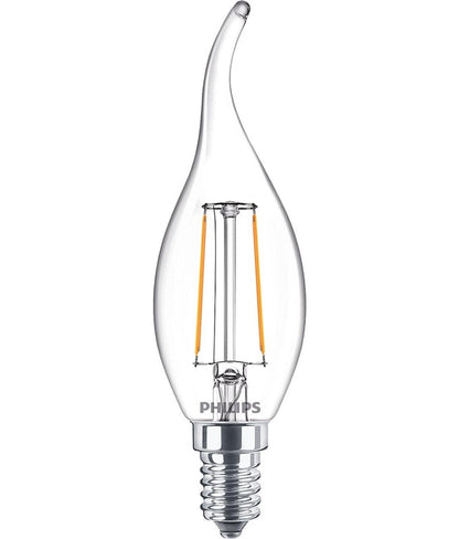 LED lemputė PHILIPS, B35, E14, 2 W, 250 lm, 2700 K