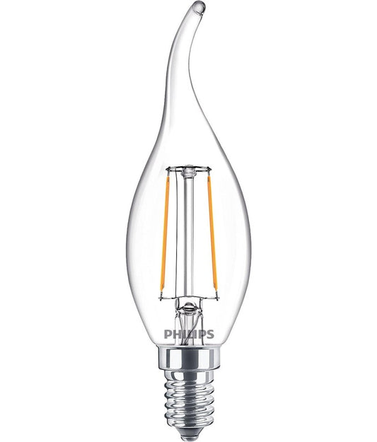 LED lemputė PHILIPS, B35, E14, 2 W, 250 lm, 2700 K