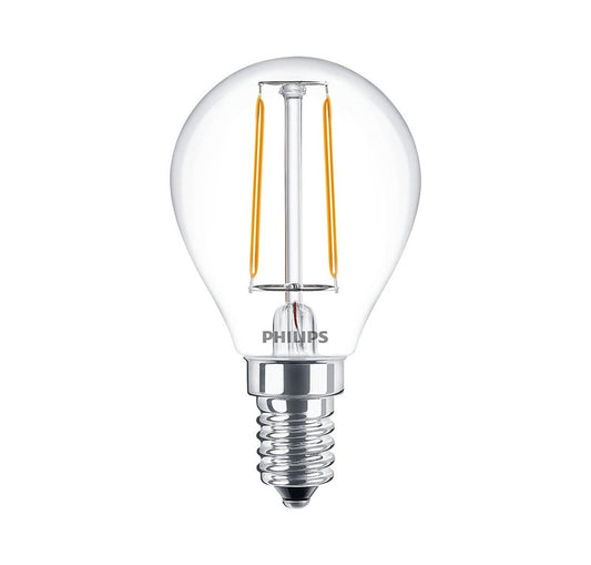 LED lemputė PHILIPS, P45, E14, 2 W, 250 lm, 2700 K