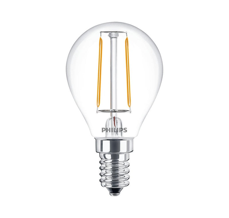 LED light bulb PHILIPS, P45, E14, 2 W, 250 lm, 2700 K