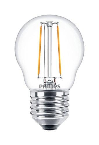 Lemputė PHILIPS LED, P45, E27, 2 W, 250 lm, 2700 K