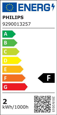 LED bulb Philips T25, 1.7W, E14, 2700K, 150lm, frosted