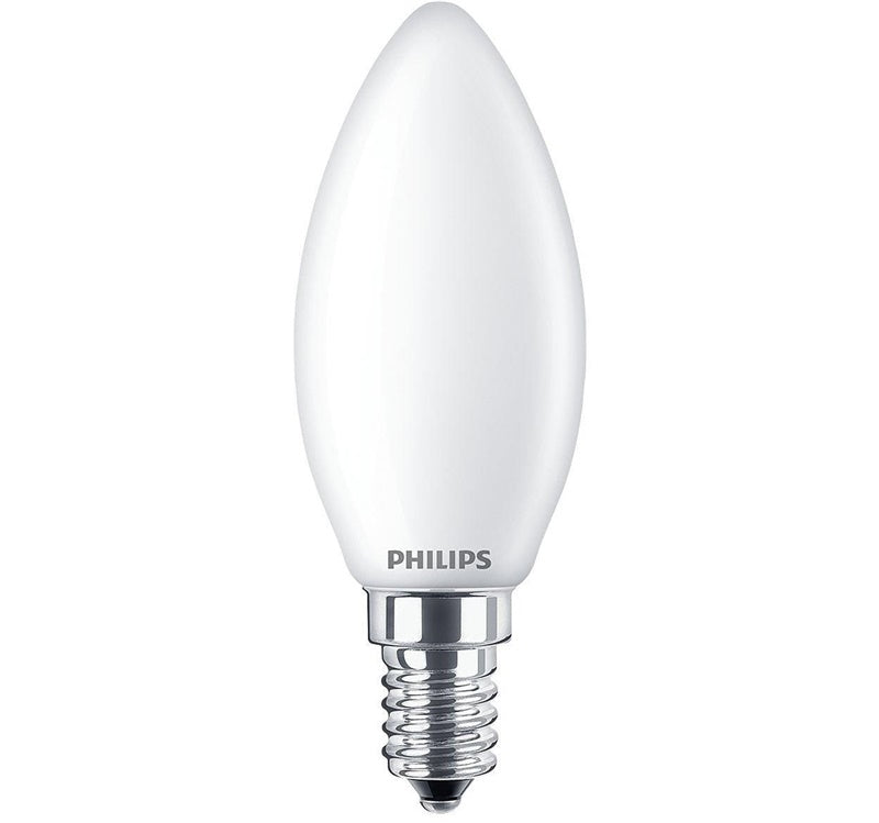 Philips B35 LED bulb, 4.3W, E14, 2700K, 470lm, matte