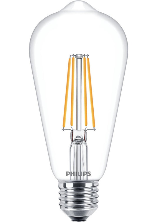 Lemputė Philips LED filamentinė, ST64, E27, 7W,806 lm,2700 K