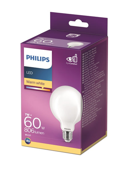 Philips LED Bulb, G93, E27, 7 W, 806 lm, 2700 K