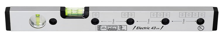 Poziomnica dla elektryków KOVINE, 430 mm