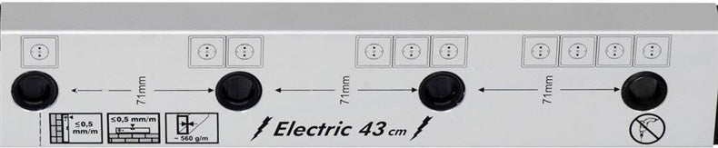 Poziomnica dla elektryków KOVINE, 430 mm
