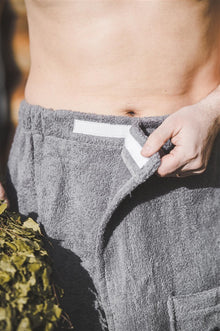 Sauna apron grey 55x150 NAMŲ TEKSTILĖ