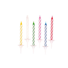 Birthday candles ESPERANZA, colorful, 24 pcs.