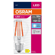 Lemputė OSRAM LED filamentinė, A60, E27, 11W, 1521lm, 4000K
