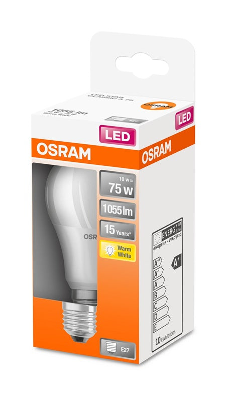 Lemputė OSRAM LED, A60, E27, 10 W, 1055 lm, 2700 K