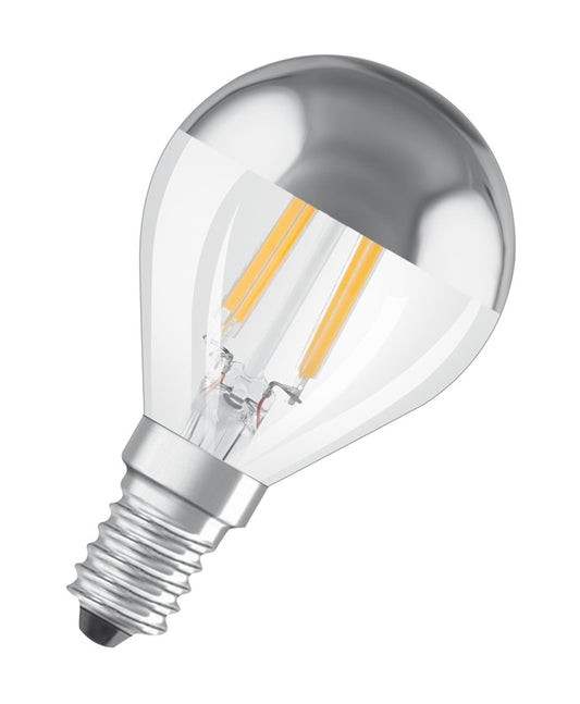 LED bulb Osram Filam, MIRROR, P45, 4W, E14, 2700K, 350lm