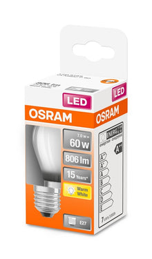 Lemputė Osram LED, P45, E27, 7 W, 806 lm, 2700 K