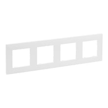 Four-gang frame LEGRAND NILOE STEP, white