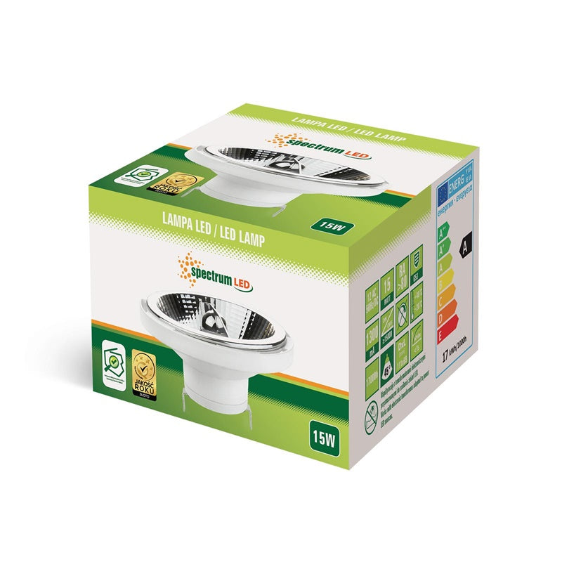 LED bulb Spectrum, AR111 G53 14W 12V 3000K 1100LM