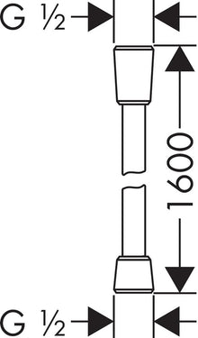 Wąż prysznicowy Hansgrohe Isiflex 28276670, 160 cm