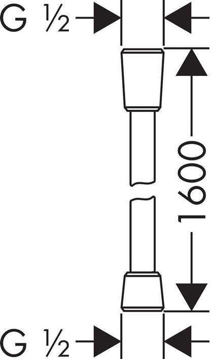 Wąż prysznicowy Hansgrohe Isiflex 28276670, 160 cm