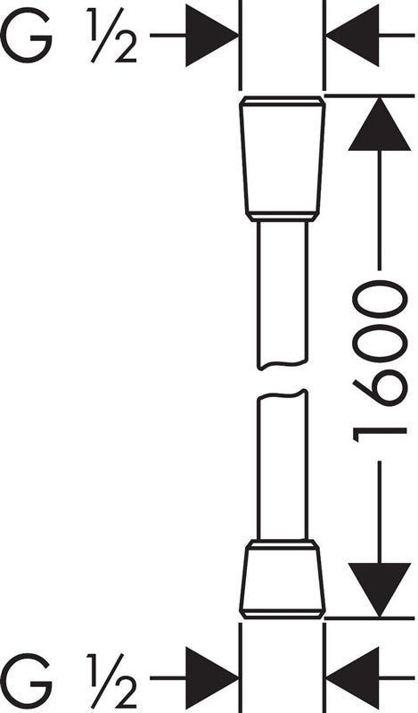 Wąż prysznicowy Hansgrohe Isiflex 28276670, 160 cm