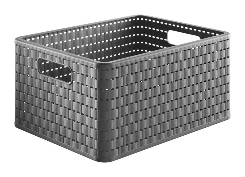 ROTHO Storage Box, 18 l, grey, 36.8×27.8×19.1 cm