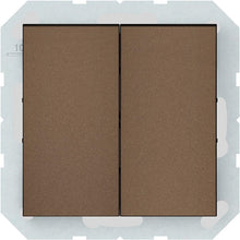 Switch VILMA QR1000, 2-gang, mocha
