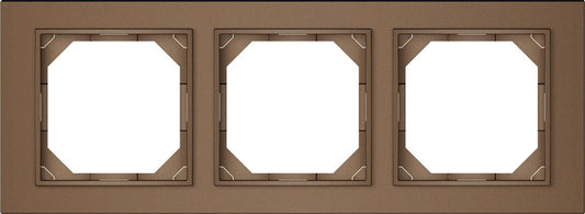Trivietis rėmelis VILMA QR1000, mocha spalvos