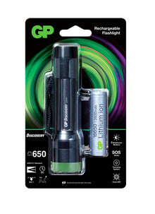 Rechargeable Flashlight GP, GPACTCR41000, 650lm
