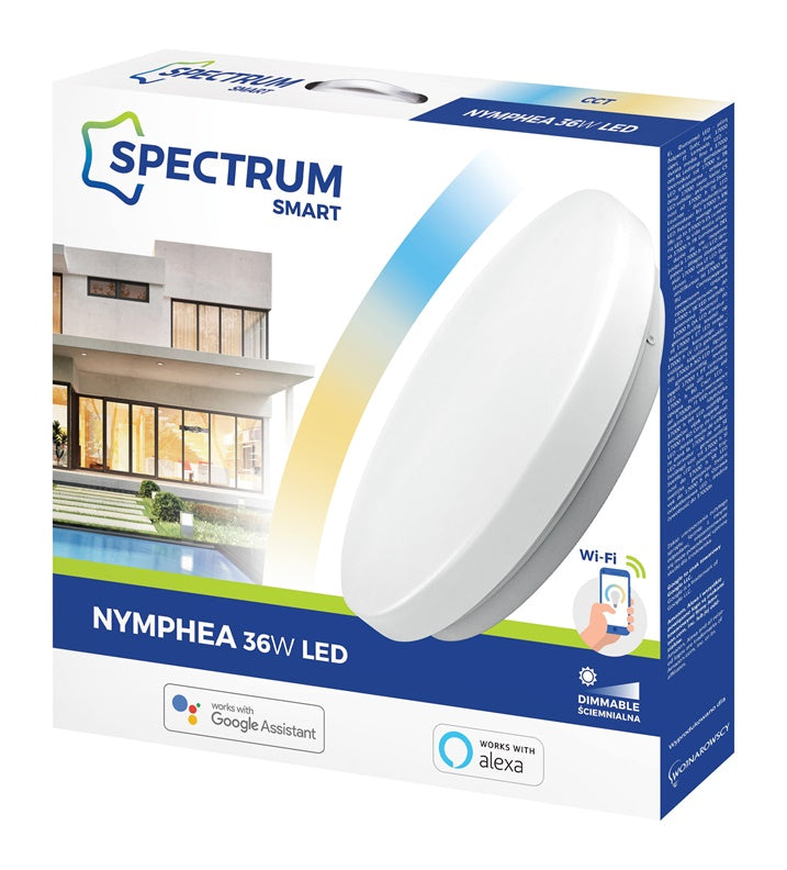 Išmanusis tvirtinamas LED šviestuvas,SMARTWIFI, 36W, CCT+DIM