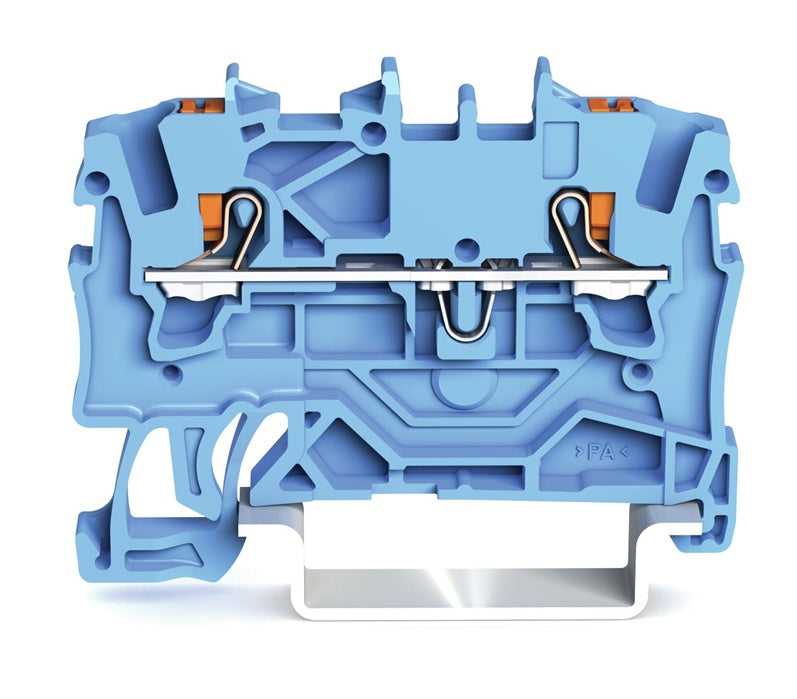 Wago 2202-1204 DIN Terminal Block, 2.5 mm², 2-Position, 24 A