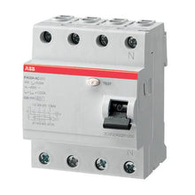 Srovės nuotėkio rėlė ABB FH204 AC, 4P, 40 A, 400 V, 30 mA