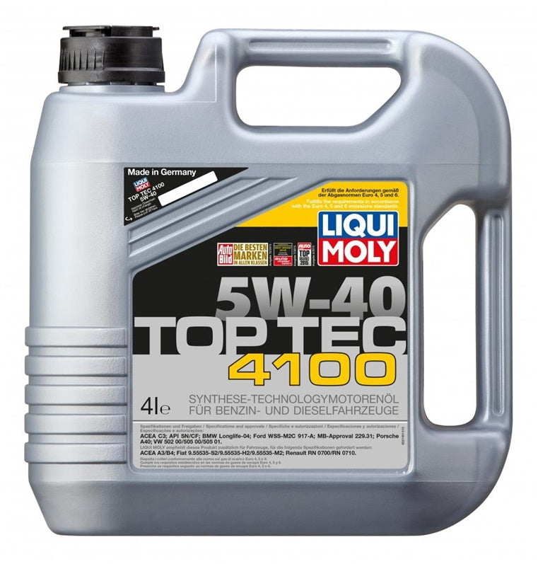 Engine oil Liqui Moly Top Tec 4100 5W-40, 4 l
