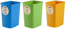 Rūšiavimo šiukšliadėžių rinkinys ECO FRIENDLY, 3 × 25 l