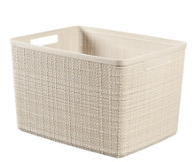 Daiktadėžė CURVER JUTE, 20 l, kreminė, 36×28×23 cm