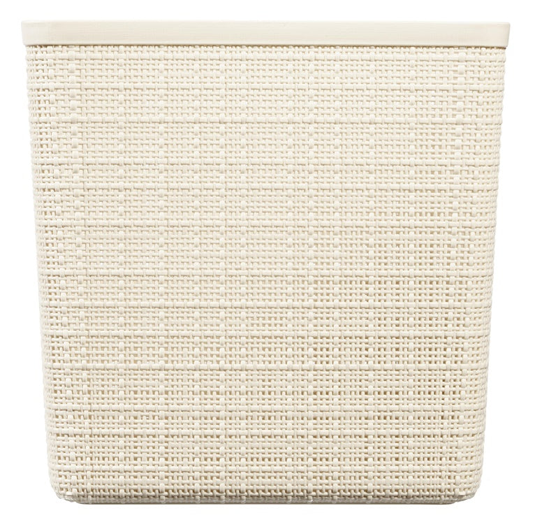 Storage box CURVER JUTE, 17 l, cream, 28×28×27 cm