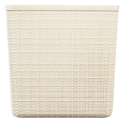Storage box CURVER JUTE, 17 l, cream, 28×28×27 cm
