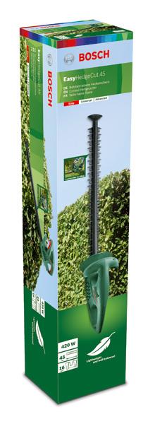 Elektrinės gyvatvorių žirklės BOSCH EASYHEDGECUT 45