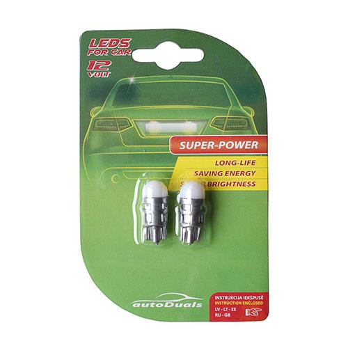 Автомобильная лампочка AutoDuals CB70262, LED, белая, 12 В