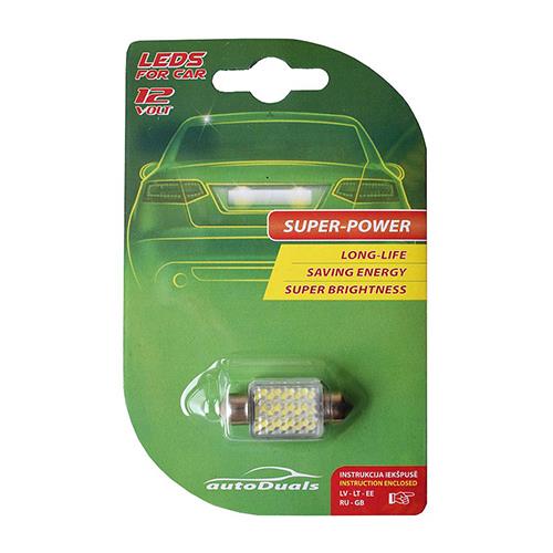 Car bulb AutoDuals CB85317, LED, white, 12 V