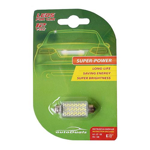 Żarówka samochodowa AutoDuals CB85319, LED, biała, 12 V