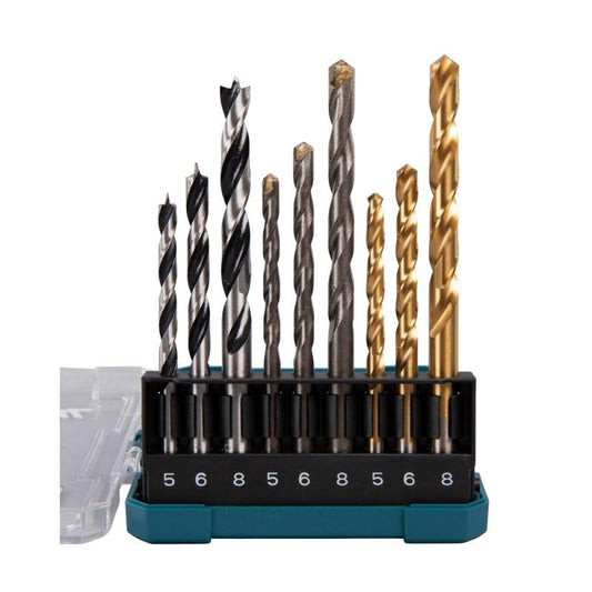 Drill bit set D-71962, 5, 6, 8 mm, 9 pcs.