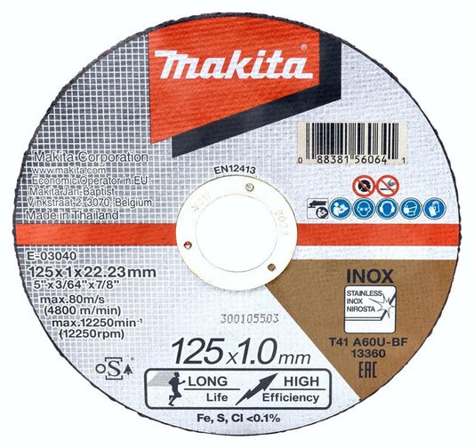 Cutting disc E-03040, 125×1 mm, RST, 1 pc.