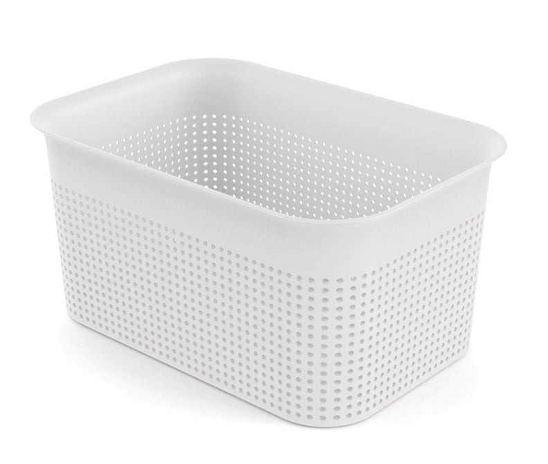 Storage box ROTHO BRISEN, 4.5 l, white, 26.2×18×13 cm