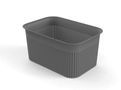 Storage box ROTHO BRISEN, 4.5 l, grey, 26.2×18×13 cm