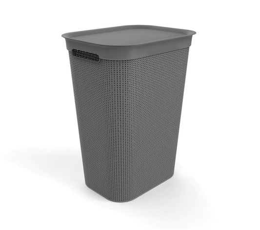 Skalbinių dėžė BRISEN, 50 l, antracito spalvos
