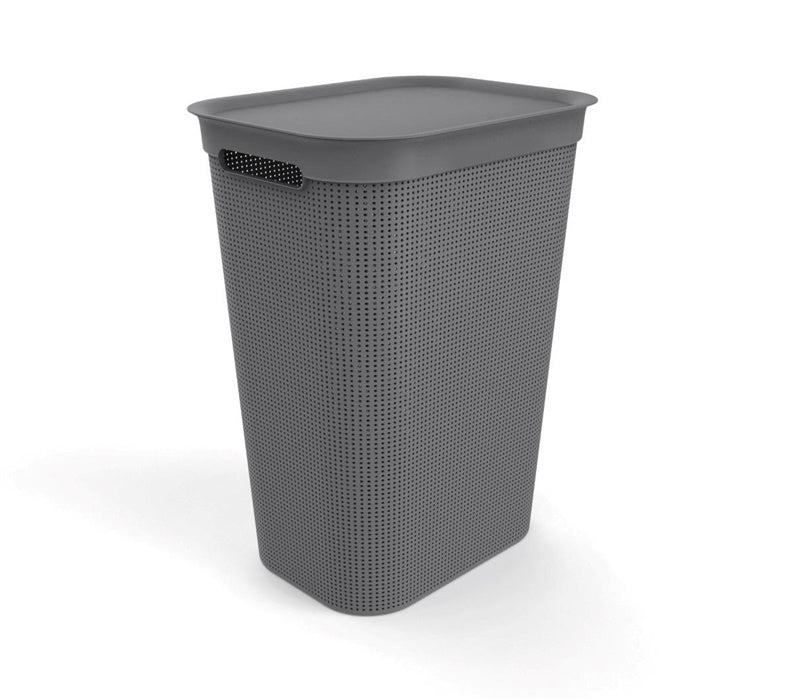 Kosz na pranie BRISEN, 50 l, antracytowy