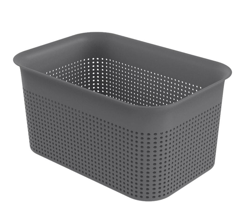 Storage box ROTHO BRISEN, 4.5 l, grey, 26.2×18×13 cm