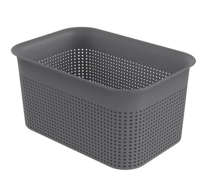 Storage box ROTHO BRISEN, 4.5 l, grey, 26.2×18×13 cm