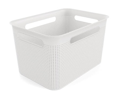 Daiktadėžė ROTHO BRISEN, 16 l, balta, 36×26,2×21,1 cm