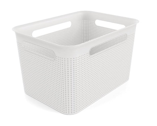 Daiktadėžė ROTHO BRISEN, 16 l, balta, 36×26,2×21,1 cm