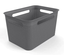 Daiktadėžė ROTHO BRISEN, 16 l, pilka, 36×26,2×21,1 cm